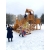 Зимняя деревянная горка Snow Fox 12 м с двумя скатами (две лестницы), фото 17
