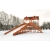 Зимняя деревянная горка Snow Fox Макси, скат 10 м, фото 5