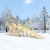 Зимняя горка IgraGrad Snow Fox (Домик), скат 10 м, без окраски