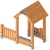Домик для детской площадки (Лиственница) МФ 10.24.02-Л, фото 2