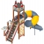 БУРОВАЯ детский игровой комплекс (горка-труба винтовая Н 2000, горка Н 750) ДИК 2.28.02-01, фото 4