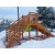 Зимняя деревянная горка IgraGrad Snow Fox Start, скат 4 м, фото 9