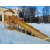 Зимняя деревянная горка Snow Fox (домик), скат 10 м, фото 8