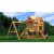 Детский деревянный игровой комплекс ПАНОРАМА с двухуровневым домиком, фото 2