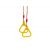 Гимнастические кольца на веревках (цвет: желтый), фото 1