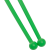 Булавы для художественной гимнастики У714, 35 см, зеленые, фото 3