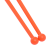 Булавы для художественной гимнастики У717 45см, (оранжевые), фото 3