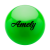 Мяч для художественной гимнастики AGB-101 19 см, зеленый, фото 1