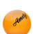 Мяч для художественной гимнастики AGB-102, 15 см, оранжевый, с блестками, фото 2
