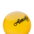 Мяч для художественной гимнастики AGB-102, 15 см, желтый, с блестками, фото 2