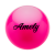 Мяч для художественной гимнастики AGB-101, 19 см, розовый, фото 1