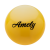 Мяч для художественной гимнастики AGB-101, 19 см, желтый, фото 1
