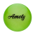 Мяч для художественной гимнастики AGB-102, 15 см, зеленый, с блестками, фото 1