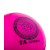 Мяч для художественной гимнастики RGB-102, 19 см, розовый, с блестками, фото 2