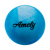 Мяч для художественной гимнастики AGB-101, 15 см, синий/белый, фото 1