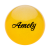 Мяч для художественной гимнастики AGB-102, 15 см, желтый, с блестками, фото 1