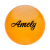 Мяч для художественной гимнастики AGB-102, 15 см, оранжевый, с блестками, фото 1