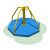 Карусель с вращающейся платформой Romana 108.27.00 сине/желтая, фото 1