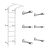 Кронштейны настенные комплект из 6 штук Romana Dop11 (6.09.00-20) белый прованс, фото 2