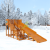 Зимняя деревянная горка Snow Fox, скат 5,9 м