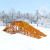 Зимняя деревянная горка Snow Fox, 4 ската