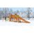 Зимняя деревянная горка Snow Fox 5,9 м + Панда Фани Gride, фото 1