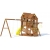 Детский деревянный игровой комплекс ПАНОРАМА с двухуровневым домиком, фото 4
