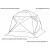 Зимняя палатка ЛОТОС КубоЗонт 4 Компакт Термо (утепленный тент; стеклокомпозитный каркас) модель 2022, фото 19