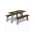 Стол со скамьями с рисунком «Шахматы» Romana 302.34.00-01