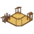 Песочный дворик с горкой (H=750) (Коричневый) ИО 6.01.05-02