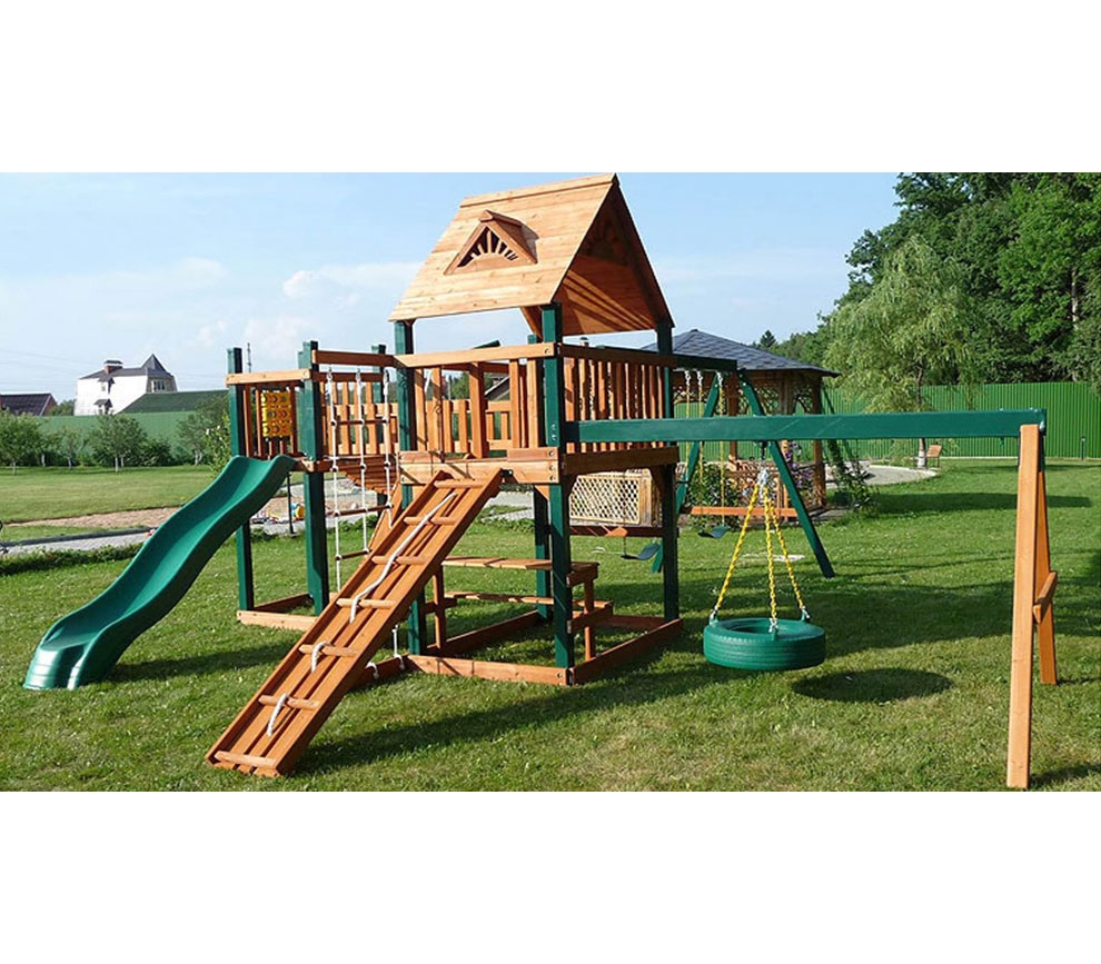 Детская деревянная игровая площадка ГУЛЛИВЕР купить по доступной цене | Детские  игровые площадки и другие группы товаров в интернет-магазине Air-Gym.ru