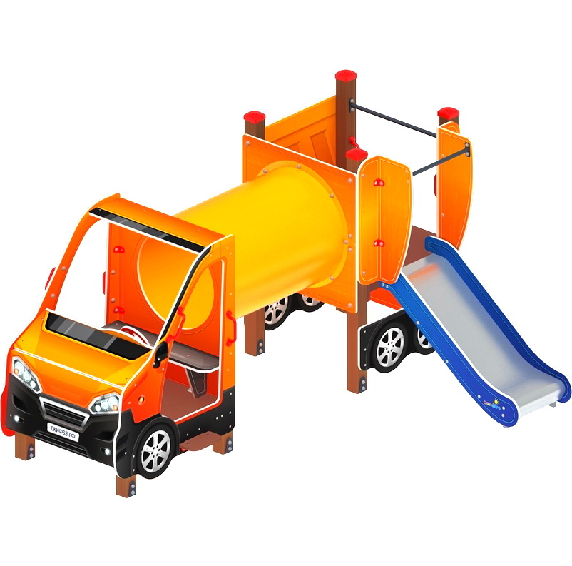 МАШИНКА С ГОРКОЙ тип 3 детский игровой комплекс ДИК 1.03.1.03-01 (H=750)