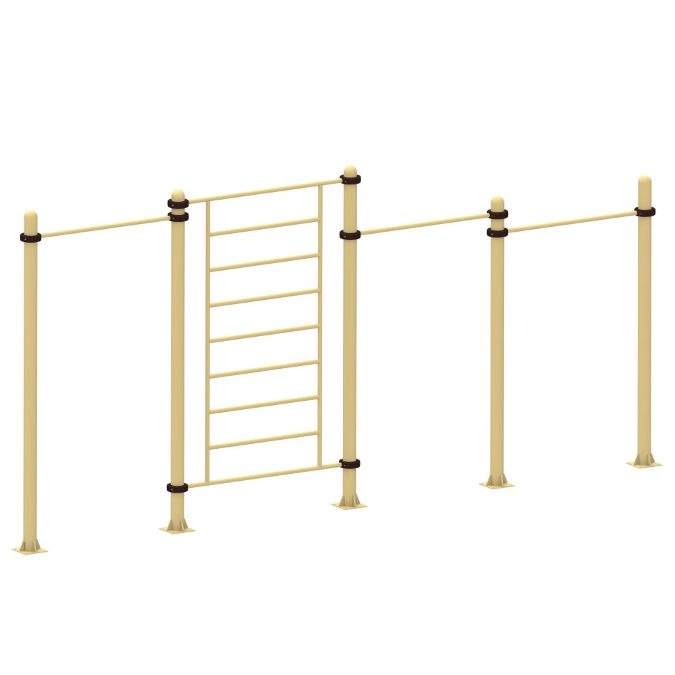 Комплекс трехуровневый турник+шведская стенка Air-Gym YSK35