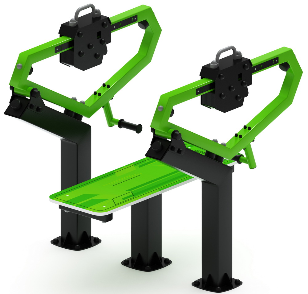 Уличный тренажер ЖИМ ЛЕЖА СТ 026-11.П