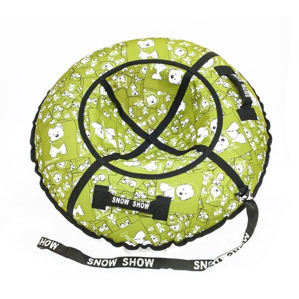 Тюбинг STANDART Собачки в зеленом 100 см