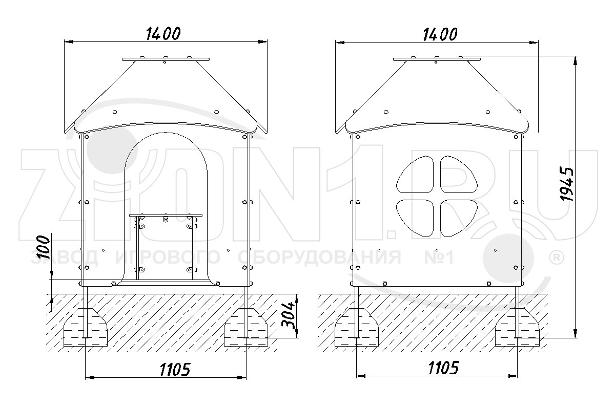 Детский игровой домик ZION Саванна У1 (ИМ138)