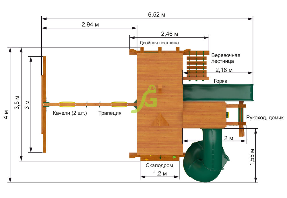 Детская площадка IgraGrad Крепость Фани Deluxe 2