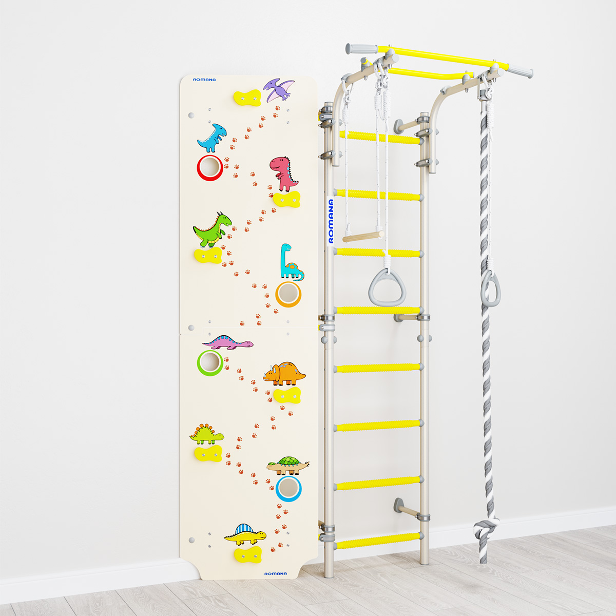 Шведская стенка Next Skalolaz ROMANA (01.21.8.06.490.03.00-24 + 6.08.00) белый прованс