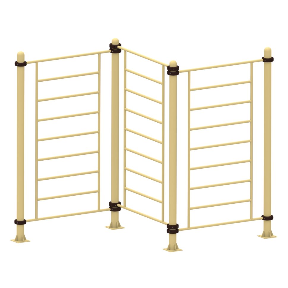 Трехсекционная шведская стенка (змейка) Air-Gym YSK48