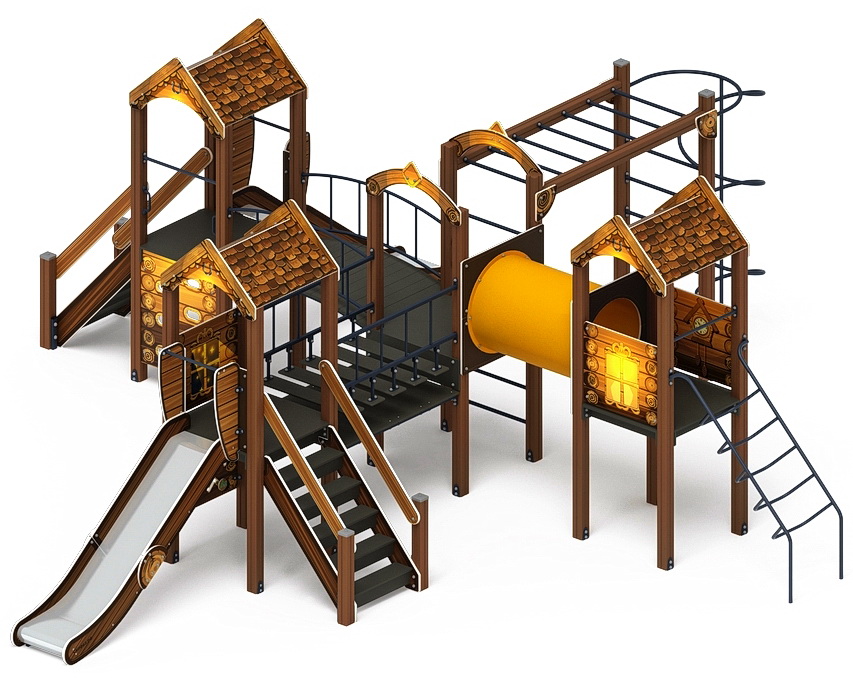 ДВОРИК ДЕТСТВА (Эко) детский игровой комплекс ДИК 2.01.4.02-22 (Н=1200)