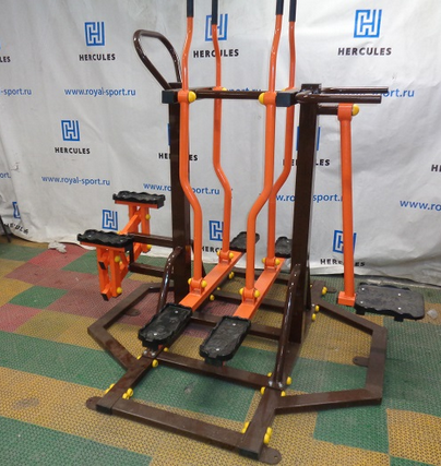 ТОС-0401 Маятник, Сведение и разведение ног, лыжный ход (мобильный уличный тренажерный комплекс)