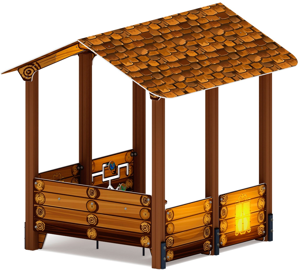 ДОМИК БОЛЬШОЙ 2 (Эко) для детской площадки МФ 10.01.08-02