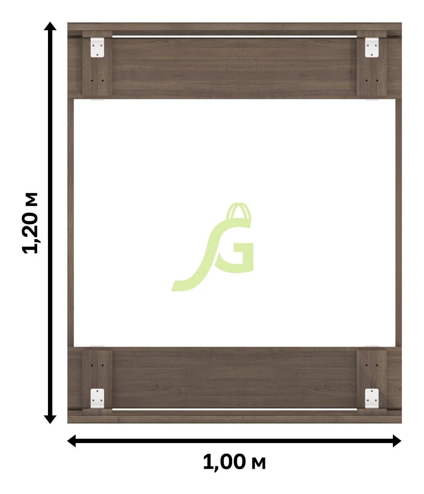 Деревянная песочница IgraGrad с крышкой