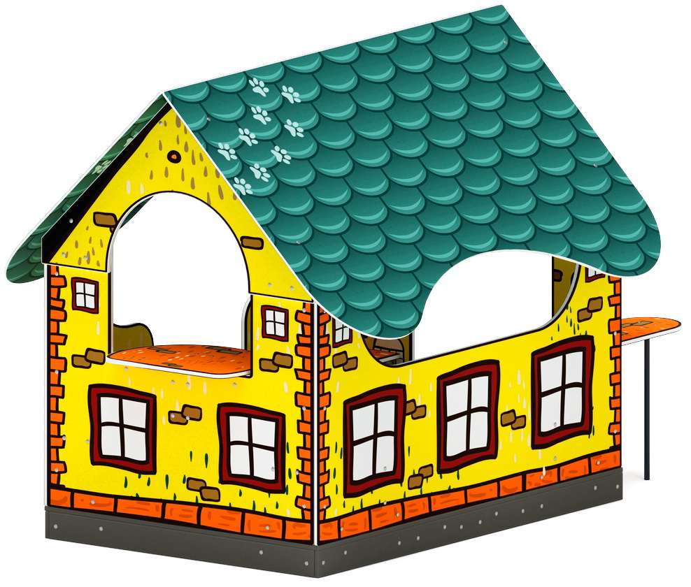 ДОМИК МИНИ тип 4 (Город) для детской площадки МФ 10.01.13-02