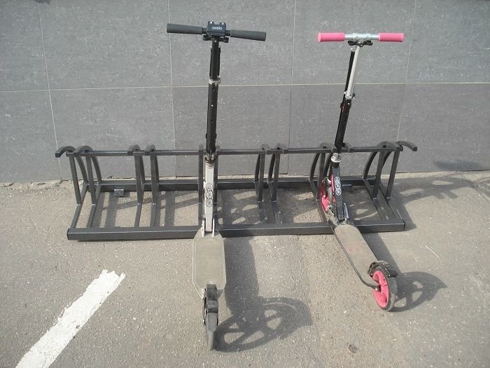 Парковка для самокатов ПС-5-9 на 9 мест