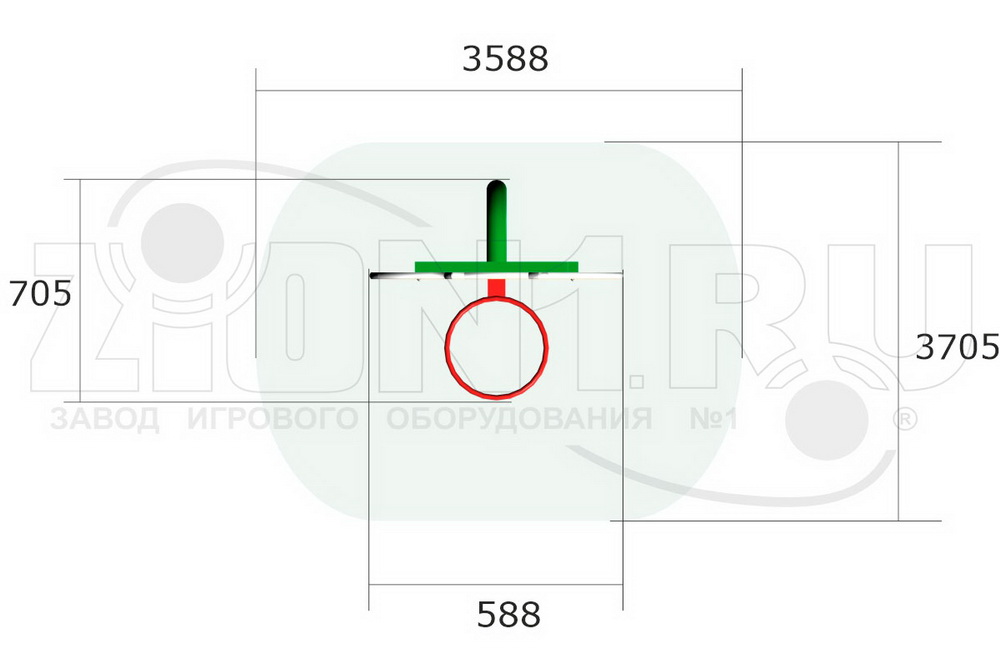 Стойка баскетбольная детская ZION Филин (СЭ208)