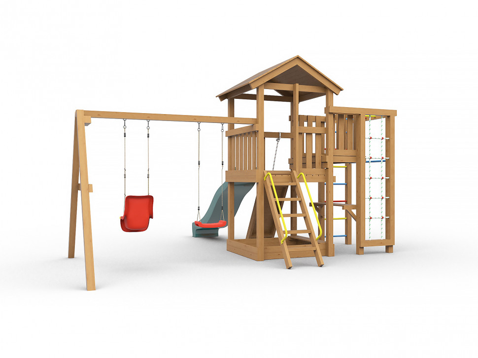 Детская игровая площадка Лео (окрашенная)