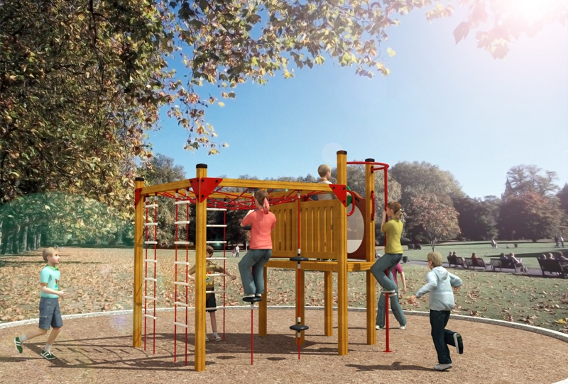 Детская игровая площадка Air-Gym Play Высокое восхождение WD-TM130, Классическая серия