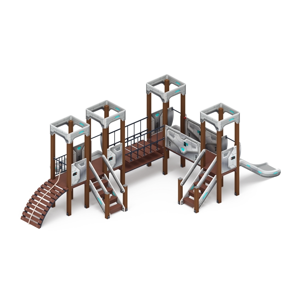 КОРОЛЕВСТВО (техно) детский игровой комплекс ДИК 1.15.04-02 (H=900)