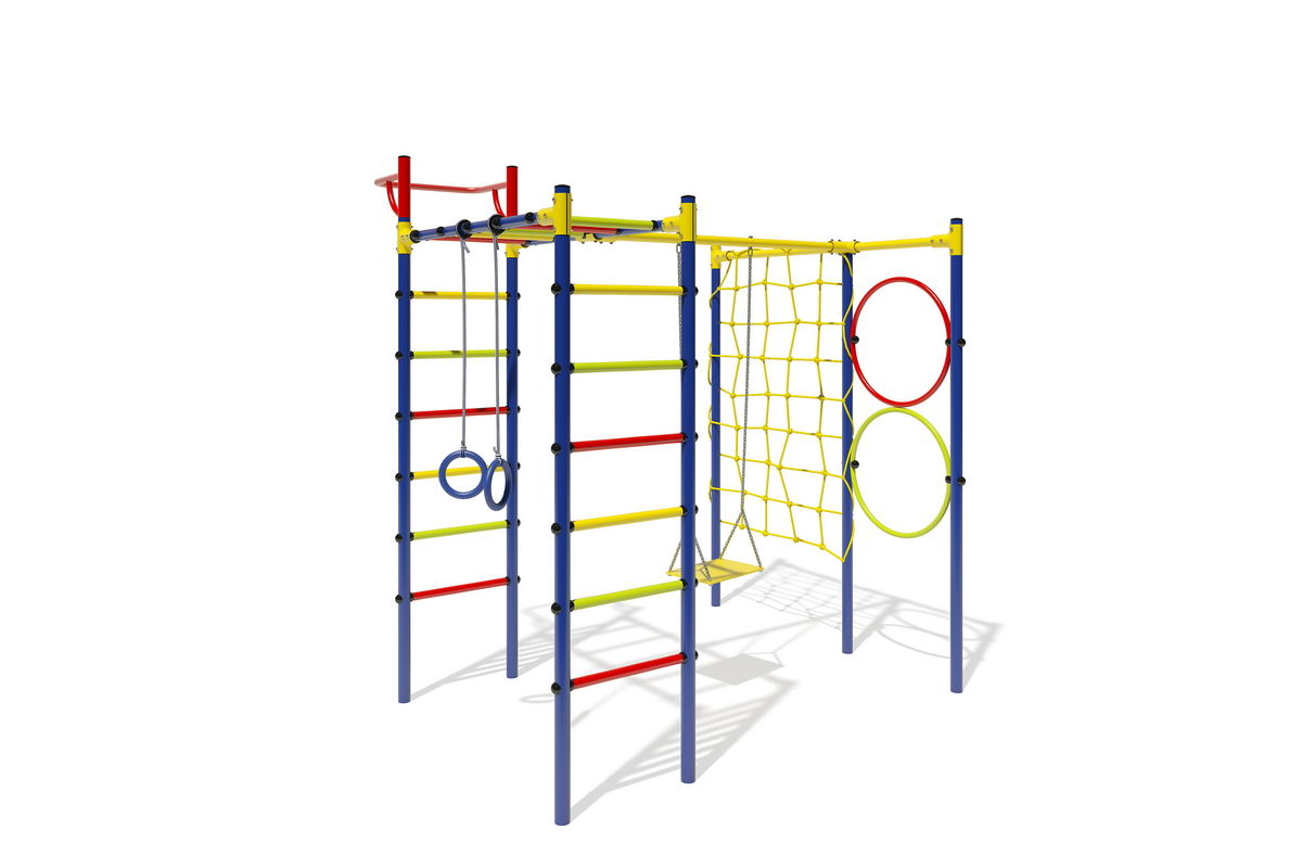 ДСК "Маугли - 15-01" синий с разноцветными ступенями